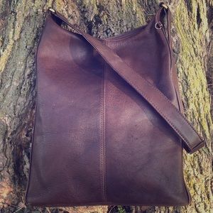 Fossil 1954 leather tote shoulder bag purse