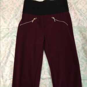 Maroon High Waisted pants!