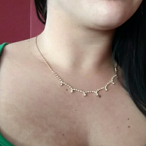Gold Rhinestone Necklace