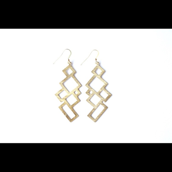 Gold Edge Earrings