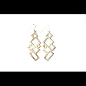 Gold Edge Earrings