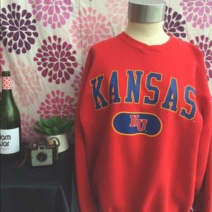 Kansas university crew sweatshirt