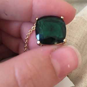 Kate spade Cause a Stir necklace in Emerald green