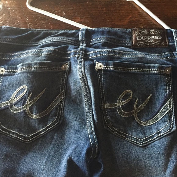Express low rise skinny jeans