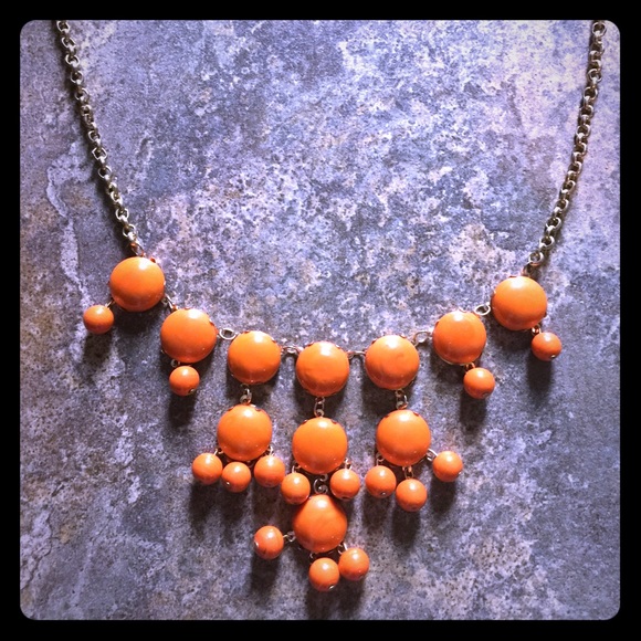 New orange bubble necklace