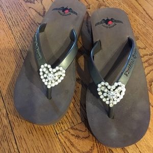Twisted heart sandals-discontinued