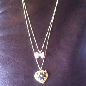 Betsey Johnson neckles wore once