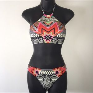 Halter tribal bikini set NEW