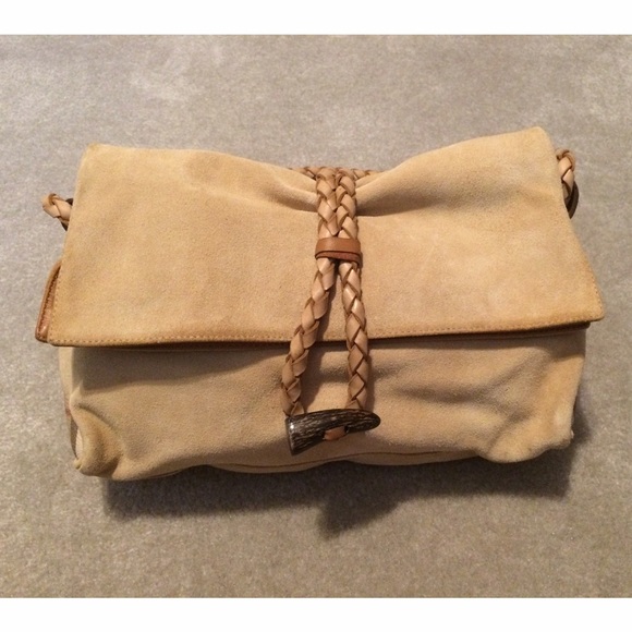 Burberry Handbags - Burberry Haymarket Suede Handbag