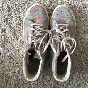 Suede Floral Vans Women's