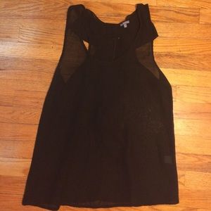 Black sheer tank top
