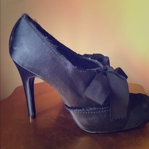 Pedro Garcia Swarovski Crystal Blue Silk Heel sz38
