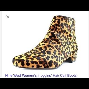 Nine West leopard bootie