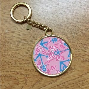 Delta Gamma Lilly Pulitzer keychain brand new!