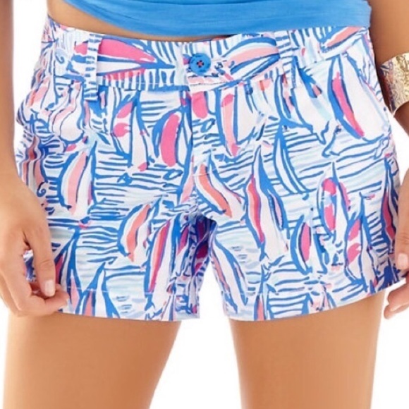 red right return Callahan shorts NWOT