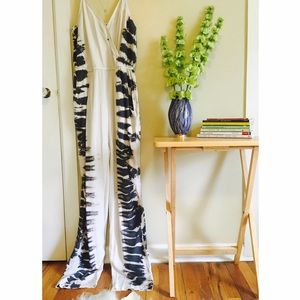 Unique, hand-dyed, wrap-front jumpsuit