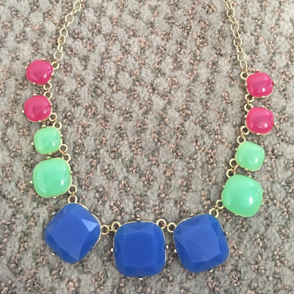 Color-Block Statement Necklace - Picture 2 of 2