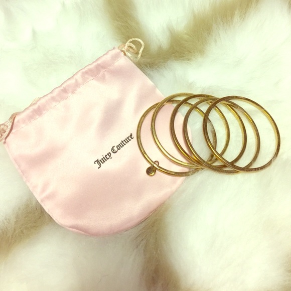 Juicy Couture gold bangle set of 5