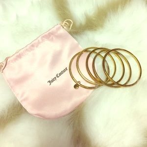 Juicy Couture gold bangle set of 5