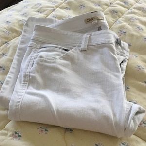 White denim jeans
