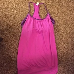 Workout tank with built in bra!