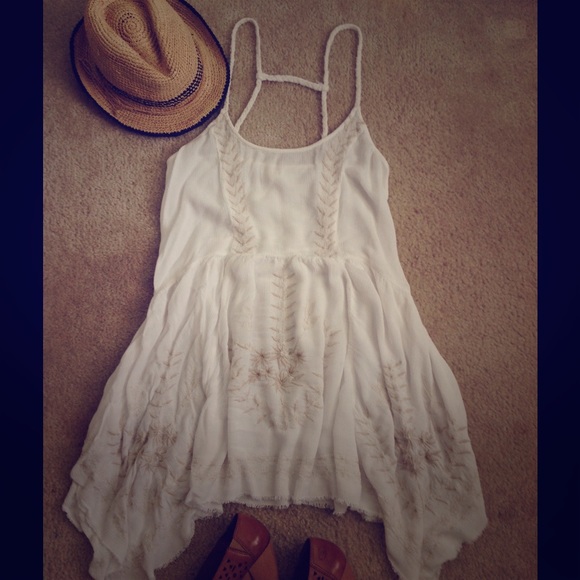 Free People Ivory dress cover up