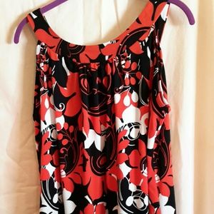 Cato fancy pleated tank top