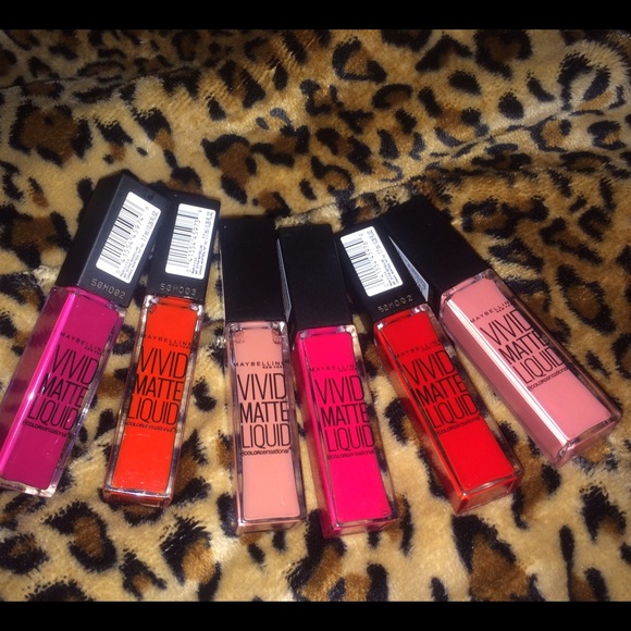 6 maybelline vivid matte liquid lipstick. ❤️