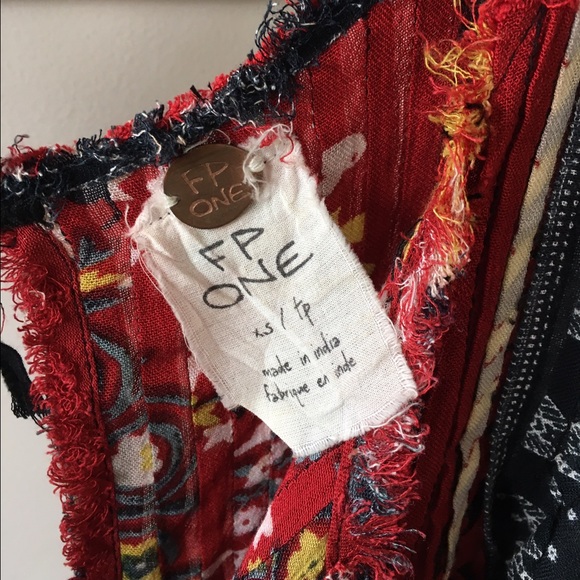 NWOT Free People Sun Rays Tied Back Tank Sz XS - Picture 3 of 4