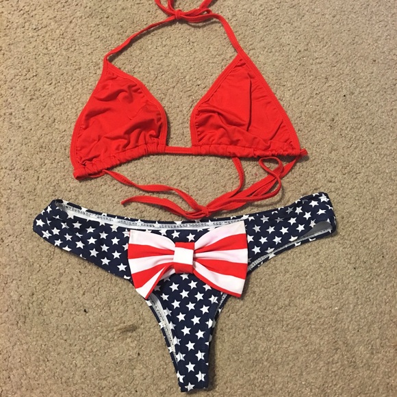 American flag bikini