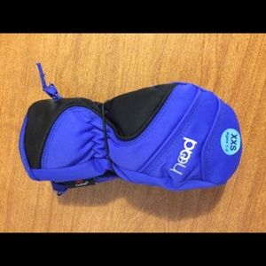 NWT Head Brand Blue Children's Ski Gloves