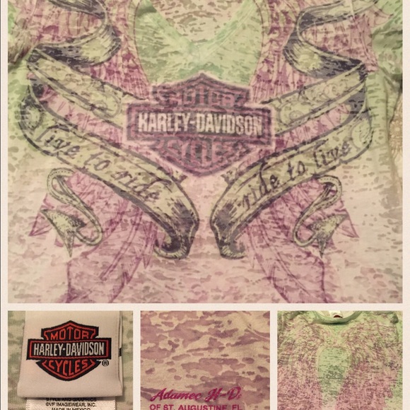 Lots of 4 Harley Davidson Short Sleeve Shirts