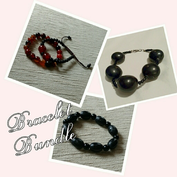 4 Beaded Bracelets Jewelry Bundle!