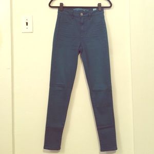 AEO Dark Teal Jeggings