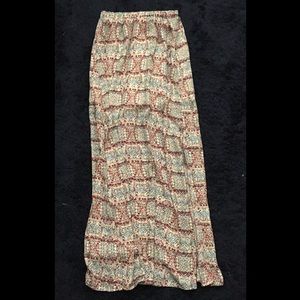 Printed maxi skirt