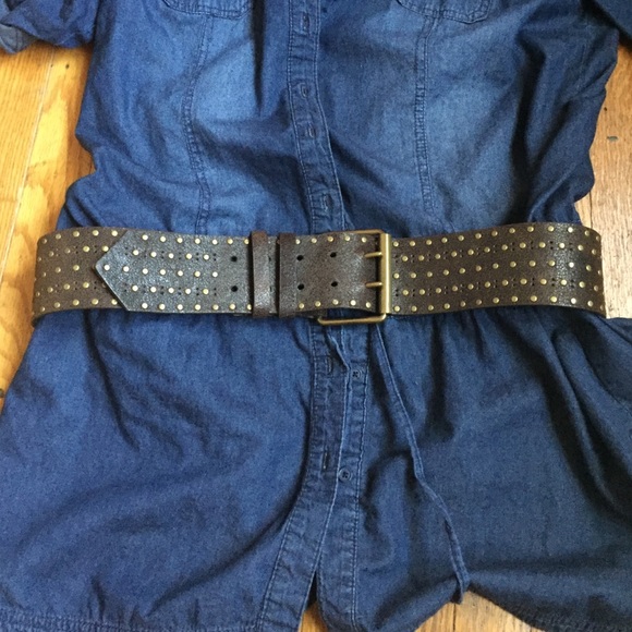 SALE Brown stud belt