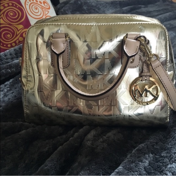 Metal Metallic Michael Kors Purse.