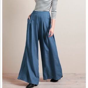 High waisted wide leg flares