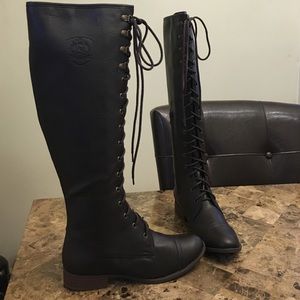 Tall Black Riding Boots