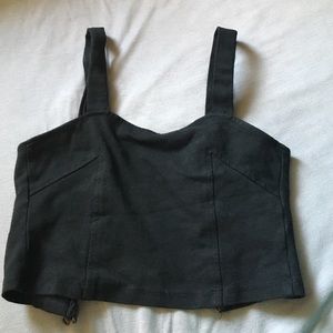 Brandy Melville cutout corset crop