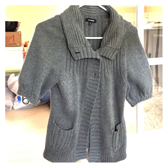 Short sleeved, Shrug sweater