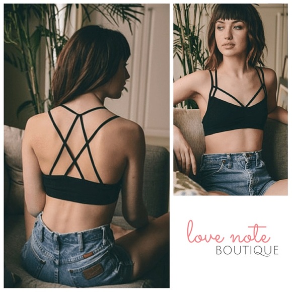 COMING SOON!  Seamless Black Bralette