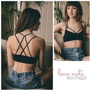 COMING SOON!  Seamless Black Bralette