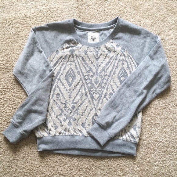 Billabong size small light sweatshirt. Never worn.