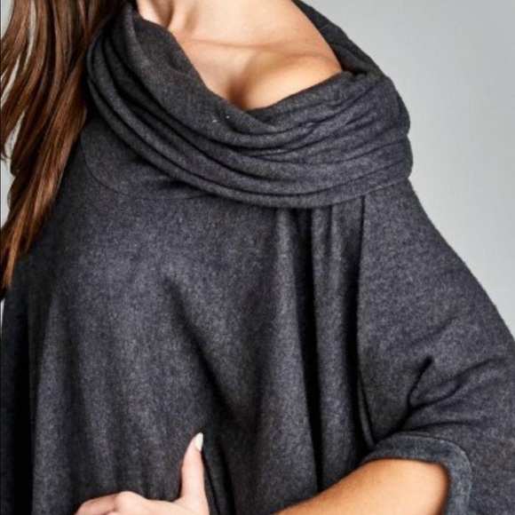🎉Sold on Tradesy🎉New Cherish Cowl Neck Poncho - Picture 3 of 4