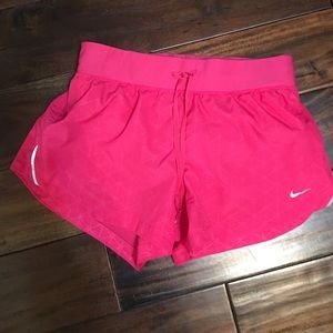 Nike shorts pink size small, like new, worn once
