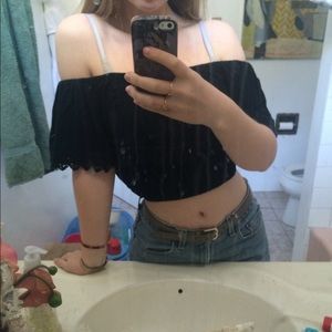 Off The Shoulder Crop Top