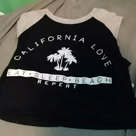 California love sparkly crop top