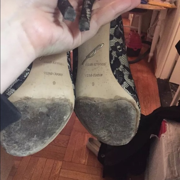 B Brian Atwood Open Toe Lace Lace-Up Booties - Picture 2 of 3