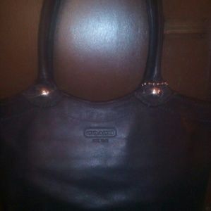 Coach 1941 Bleecker Leather Legacy Striped Purse